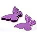 Produktbild Jakerbing Hochzeits-Dekor-Schmetterlings-Hochzeits-Tabellen-Wein-Glas-Platz-Namenskarte (Lila)