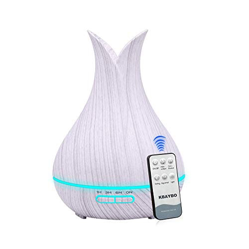 KBAYBO Controllo remoto Diffusore Aromaterapia Aria Umidificatore Ultrasonic Cool Mist 7 LED Impostazione del Timer