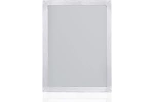 RUNAUP Silk Screen Frame, Aluminium Screen Printing Frames with 43T/110 White Mesh-7.87 X 9.84 Inch