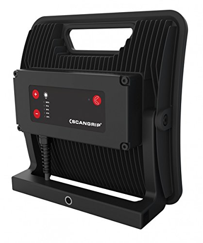 Scangrip LED-Arbeitsleuchte Nova 10 K mit der 84 W COB Technologie und einem 5 m Kabel, gebaut nach Schutzart, 1 Stück, dunkelgrau/schwarz, 03.5444 - 5