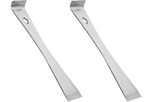 AKSIQIOL 2 Pcs Stainless Steel Beekeeping Hive Tools , Scraper & Frame Lifter for Beekeepers