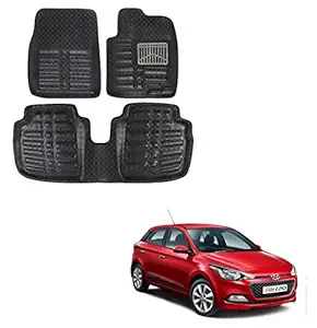 Atc Polyurethane 4D Car Mat for Hyundai Elite i20 Model 2014-2017 (Black)