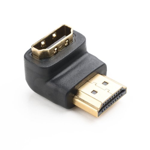 UBest 3x HDMI 90° Winkeladapter 19pol / HDMI-Stecker auf HDMI-Buchse – VERGOLDETE Kontakte Schwarz - 2