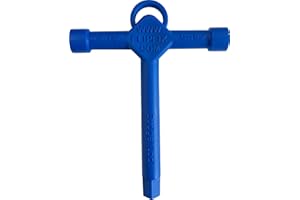Trade Access Panels Universal Loft Hatch Key. Square Drive T Key Opener Tool, for Gas Box, Drain Tap. Spare Replacement Plastic Budget Lock Tee Key for Cabinet Lock, Utility Key- Blue