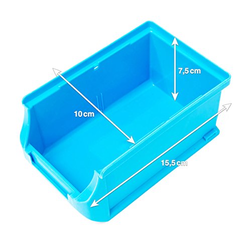 Relaxdays Werkzeugwand 43-teilig mit Stapelboxen Werkzeughalterung Haken als Lochwand zum Ordnen Sortieren und Werkzeugaufbewahrung anstatt Werkzeugschrank für Garage Keller Werkstatt Lager, bunt - 4