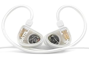 Fanmusic TRUTHEAR Gate Écouteurs intra-auriculaires dynamiques économiques avec câble 0,78 à 2 broches (blanc, avec micro)