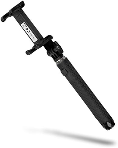 My Doodles Bluetooth Pocket Selfie Stick with Mirror - Black