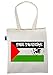 Produktbild Starlite-Neuheit Taschen Freies Palästina-Flagge mit Gesichts (Flag with Face)-Taschen Shopper Tragetasche
