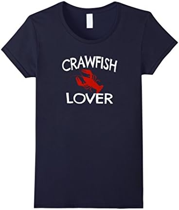 Women's Crawfish Lover Tshirt Cajun Party Boil NOLA XL Navy