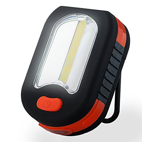 LED Lampe 3W COB + 3LEDs Arbeitslampe Magnet Handleuchte Werkstattlampe Taschenlampe Haken inkl. Batterien