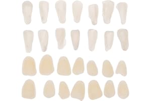 Hemoton 200pcs Impiallacciature Denti Temporanei Kit Denti Finti Modellabili Denti Resina Denti Perlina Sostituzione per Mancanti Denti Rotti