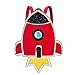 Produktbild jEZmiSy Schulter-Schultasche, Karikatur Rakete Kinder Anti-verloren Rucksack Kinder Kindergarten, Lager Tasche, zubehör für kleidung Red