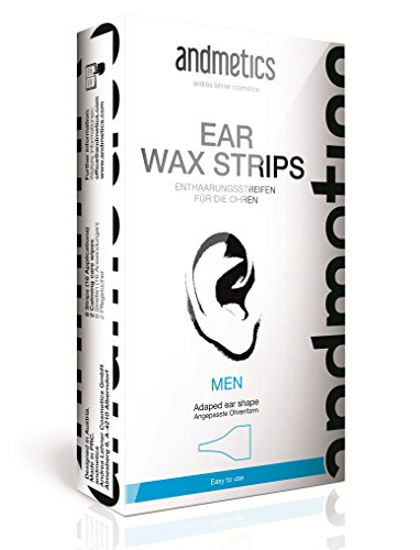 Original ANDMETICS® Wax Depilation Strips, Hair Removal, Waxstripes, Upper Lips, Women's Beard, Eyebrows, Ears (EAR HAIR MEN)