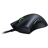 Razer DeathAdder V2 - Wired USB Gaming Mouse with Ergonomic Comfort, Optical Switches, Optical Focus + 20K Sensor, Speedflex 