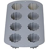 Lily Cook KP5280-Molde de silicona para repostería 8 huecos, color negro, Gris y burdeos 17,5 x 4,5 x 29,5 cm