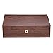 Produktbild LIYANSSH - Jewelry Box Schmuckkästchen aus Holz für Damen, doppelschichtig, 11 Fächer, Halskette, Schmuck, Organizer mit Schloss für Ohrringe, Armbänder, Ringe