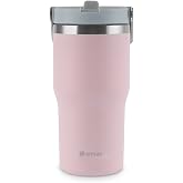 Emsan Emsan Star Ice Pipetli &Ccedil;elik Sızdırmaz Termos 550 Ml Pembe
