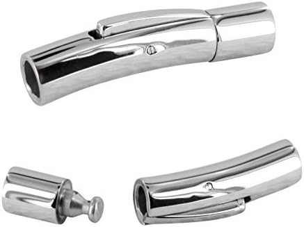 AURORIS - stainless steel lever press button clasp - hole: 6mm / 1 piece