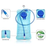 2L Hydration Bladder Bag Cycling Hydration Backpack Water Bag for Sports Hiking Camping Climbing Hiking Blue