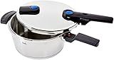 Fissler Schnellkochtopf Edelstahl vitaquick / 3,5 Liter Dampfkochtopf 22cm Durchmesser / Induktion, Gas, Ceran, Elektro - 600-300-03-000/0