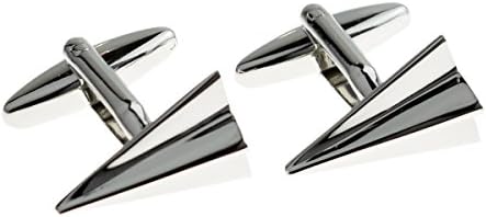 Gifts To Remember Rhodium Plated Paper Plane Style Cufflinks X2CN198
