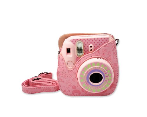 Preisvergleich Produktbild Fuji Polaroidkamera Kameratasche pink Mini8