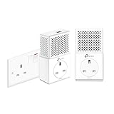 TP-Link TL-PA7010PKIT 1-Port Gigabit Passthrough Powerline Starter Kit, Data Transfer Speed Up to 1000 Mbps, Ideal for HD/3D/4K Video Streaming and Online Gaming, No Configuration Required, UK Plug