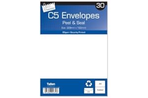 SALEVERYWHERE 2 X Tallon Just Stationery C5 Peel & Seal Envelopes - White (Pack of 30)