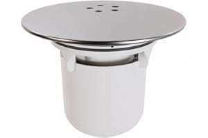 SVNR Duschabfluss Abdeckung, 90mm / 115mm Abflussabdeckung, Abnehmbarer ABS Abflussdeckel, Schneller Wasserabfluss, Einfach zu reinigende Duschwannen-Abdeckung (Weiß)