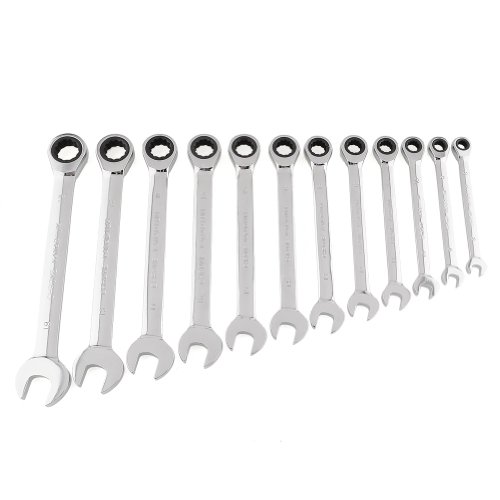 Femor Ratschenringschlüssel Set 12tlg. Ratschenschlüssel, Knarrenschlüssel, Maulschlüssel, Ringschlüssel, Ringmaulschlüssel … (Modell 2) - 2