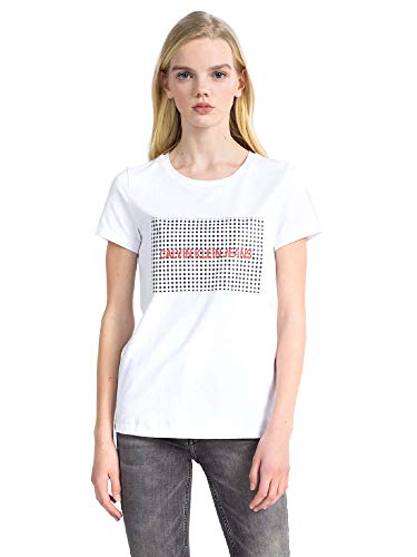 Preisvergleich Produktbild Calvin Klein J20J207974 T-Shirt Damen Weiss / SCHWARZ L