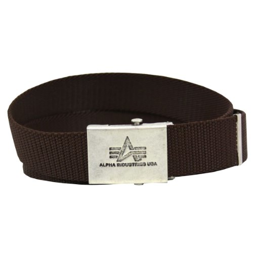 Preisvergleich Produktbild Alpha Industries Gürtel Heavy Duty Belt brown - Einheitsgrösse - verstellbar