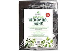 Blue Frog Toys 1.5m x 1m Weed Control Fabric - Garden Ground Membrane Fabric Cover