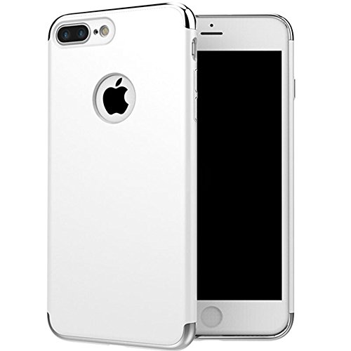 WYBAN Ultra delgado y ligero superficie lisa Funda Case Cover PC protecci  n  3 en 1 a prueba de golpes funda para protectora de parachoques trasero Apple iPhone 7plus m  vil   Iphone7plus  Plata 