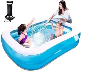 Confidence Swimming Pool Inflatable Bath Tubs for Adults Water Swimming Pool for Kids Fun Spa Swimming Bath Tub (with Manual Pump) (6ft)