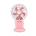 Produktbild Tischventilatoren Usb handheld fan mini fan wiederaufladbare fan hause drei leise große luftvolumen tischventilator (Color : Pink, Size : 7.8*12cm)