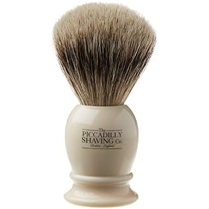 Piccadilly Shaving Co Faux Ivory Super Badger Shaving Brush - Image 2
