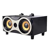 * Klein und leistungsstark: Der ultra-tragbare Bluetooth-Lautsprecher verfügt über einen 5W * 2-Treiber und einen passiven Subwoofer für kraftvollen Sound und kraftvollen Bass. Spieldauer: 5-6 Stunden.