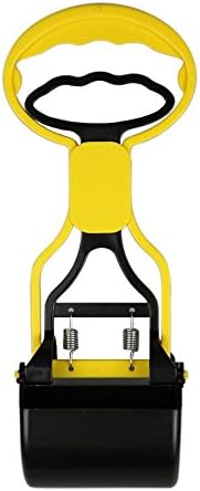 Usboo Handy Deep Jaw Clamp Poo Scooper for Dogs Poop Scoop Easily Pick Up Waste Poo Remover Grabber Plastic (Yellow)