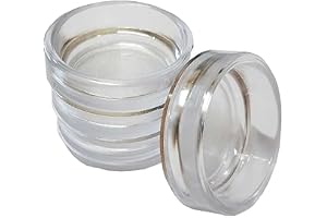 Transparanta vinkelkoppar 56 mm skyddar trä-, laminat-, kakelgolv och mattor mot hjulskador och repor orsakade av stol-, säng