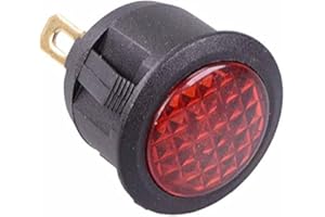 SWITCH ELECTRONICS Rosso 12VDC Pannello Indicatore Luce 20mm Luminoso Dash Automotive Pannello Montaggio Hobby DIY Elettronica Elettronica Elettronica