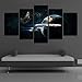 Produktbild LAKHAFZY Rahmen Leinwand Kunstdruck Modulare Bild 5 Stück Spiel Mass Effect Poster Moderne Dekorative Wandmalerei Für Schlafzimmer