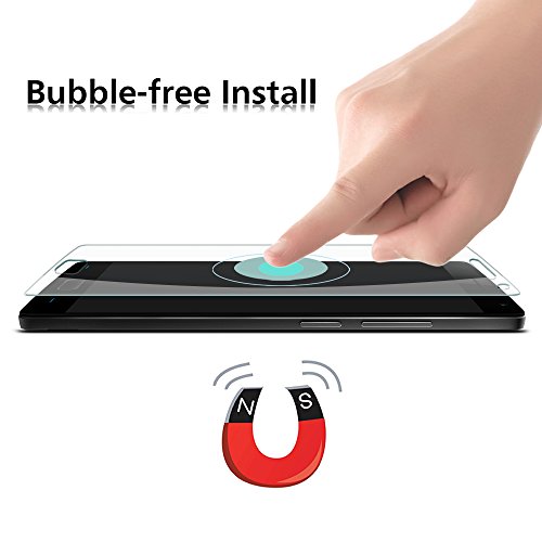 OMOTON  2-Unidades  Cristal Templado Oneplus 2 Protector de Pantalla con 9H Dureza  Alta Definicion  Garant  a de por vida 