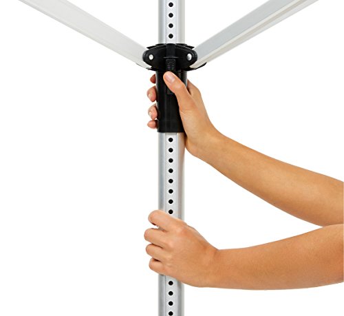 KHP Professional Premium Wäscheschirm für täglichen Gebrauch mit dicker 50m Wäscheleine! Wäschespinne einfach zu öffnen und höhenverstellbar + breiter Abstand der Leinen. Stabiler Wäscheschirm auch bei Wind mit Bodendübel zum Einbetonieren! - 3