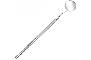 LATRAT Lusterko dentystyczne zapobiegające zaparowaniu, ze stali nierdzewnej, do pielęgnacji jamy ustnej, narzędzie przedłużające, nadaje się również do przedłużania rzęs