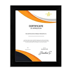 ArtzFolio Frame for Certificates D547 Black A4 Size - 210 x 297mm;Single Piece