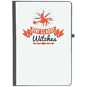 UDNAG Ruled Notebook Diary Girls Trip | Stay Classy Witches, [A5 80Pages 80GSM]