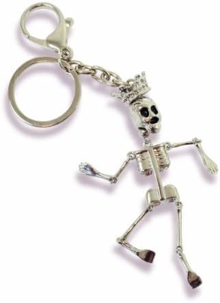 Invotis IN1558 Key Rings Pack of 12 Skeleton Design
