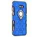 Produktbild ibasenice Phone Case Magnetische Auto Montage Telefonabdeckung mit Fingerring Halter stoßfest Telefon Shell für Samsung Galaxy A7 (Blau)