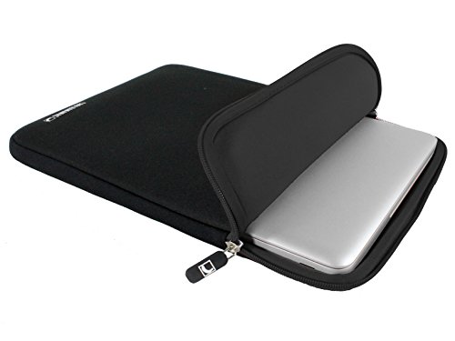 COOL BANANAS ShockProof Sleeve | Tasche | Hülle mit strapazierfähigem Nylonbezug | perfekter Schutz durch Memory-Foam-Effekt | für Apple MacBook Pro Retina 15 Zoll | Farbe (Schwarz)